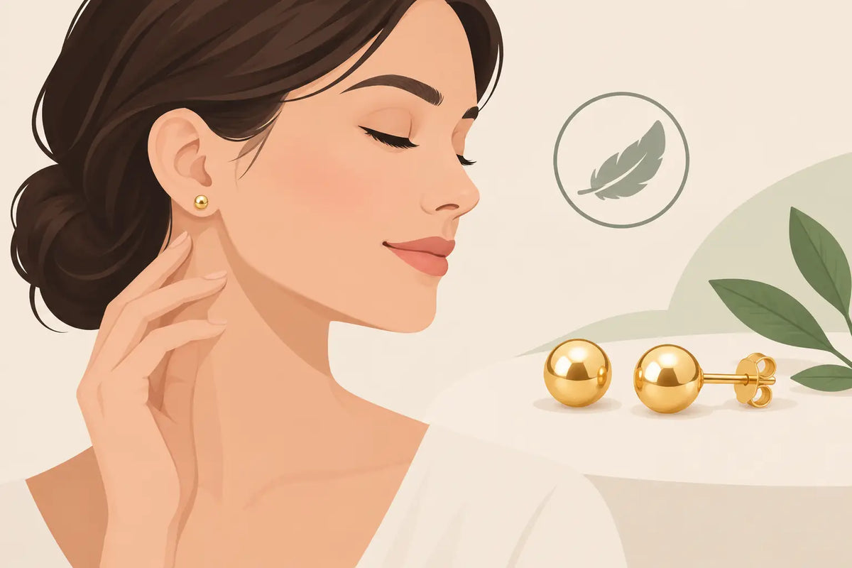 Are Gold Studs Hypoallergenic for Sensitive Skin?