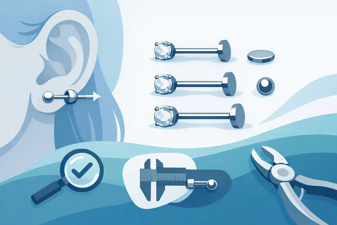 Piercing Post Length for a Secure, Easy Fit