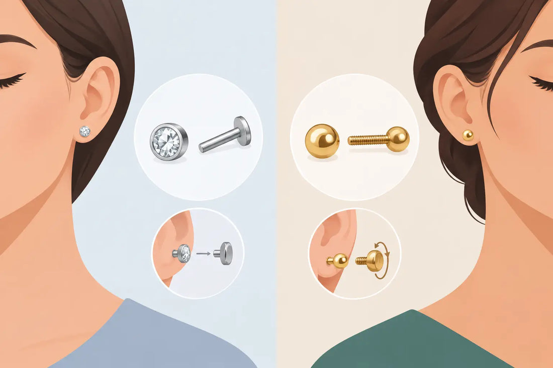 Threadless Versus Threaded Earrings: Which Fits?