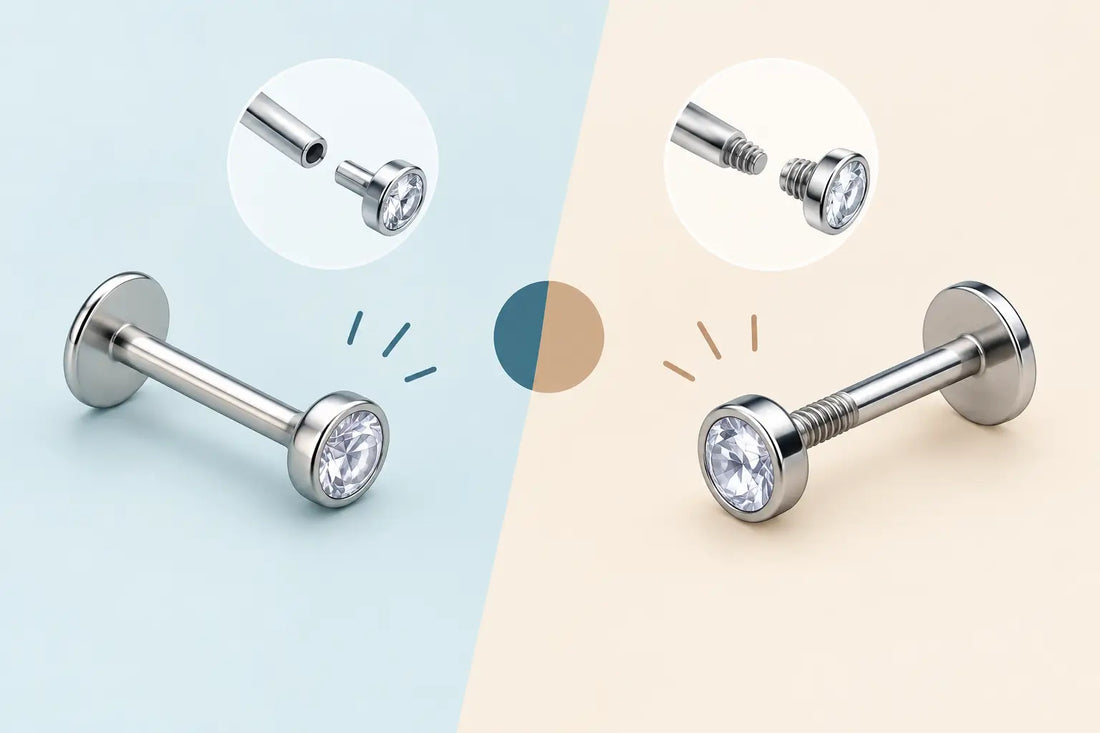 Threadless Versus Threaded Piercing Studs Compared