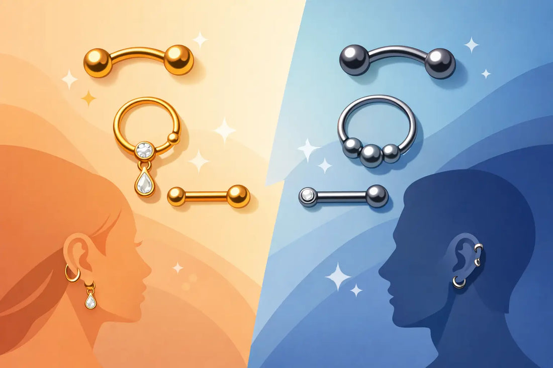 Gold Versus Titanium Body Jewelry: What Fits?