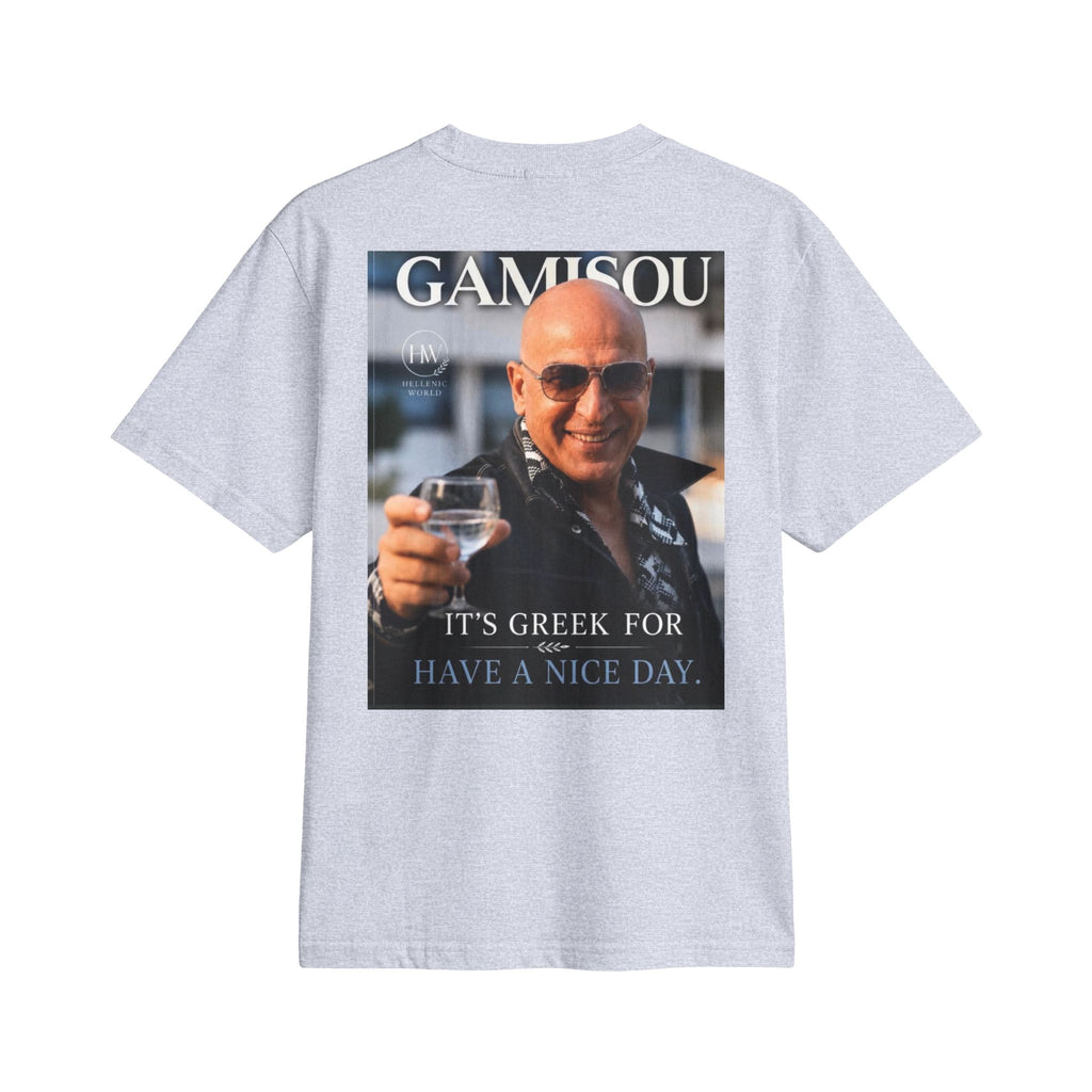 Gamisou Tee — "It's Greek for Have a Nice Day" Vintage Photo T-Shirt