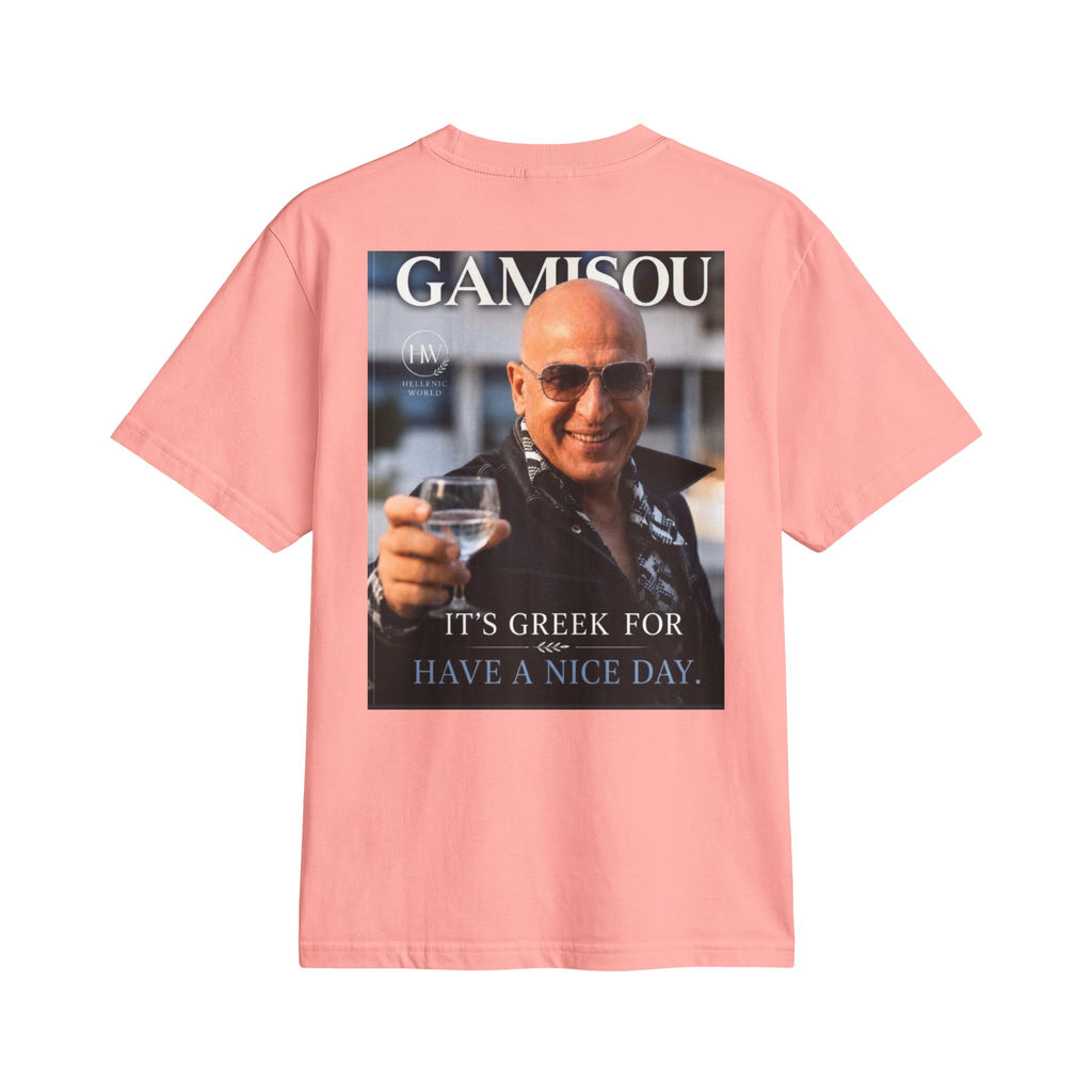 Gamisou Tee — "It's Greek for Have a Nice Day" Vintage Photo T-Shirt