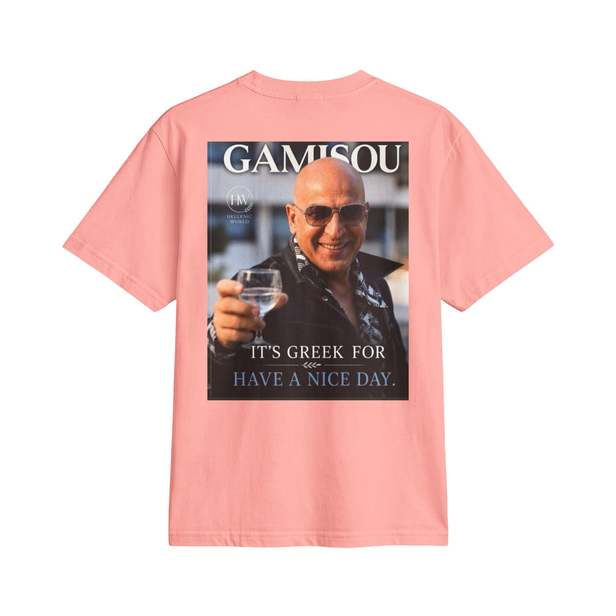 Gamisou Tee — "It's Greek for Have a Nice Day" Vintage Photo T-Shirt