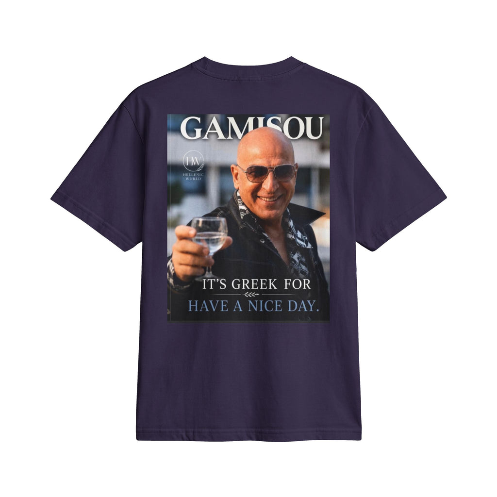 Gamisou Tee — "It's Greek for Have a Nice Day" Vintage Photo T-Shirt