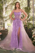 CLEARANCE - Andrea & Leo A1382 Tulle Daisy Overskirt Prom Gown (Size 6)