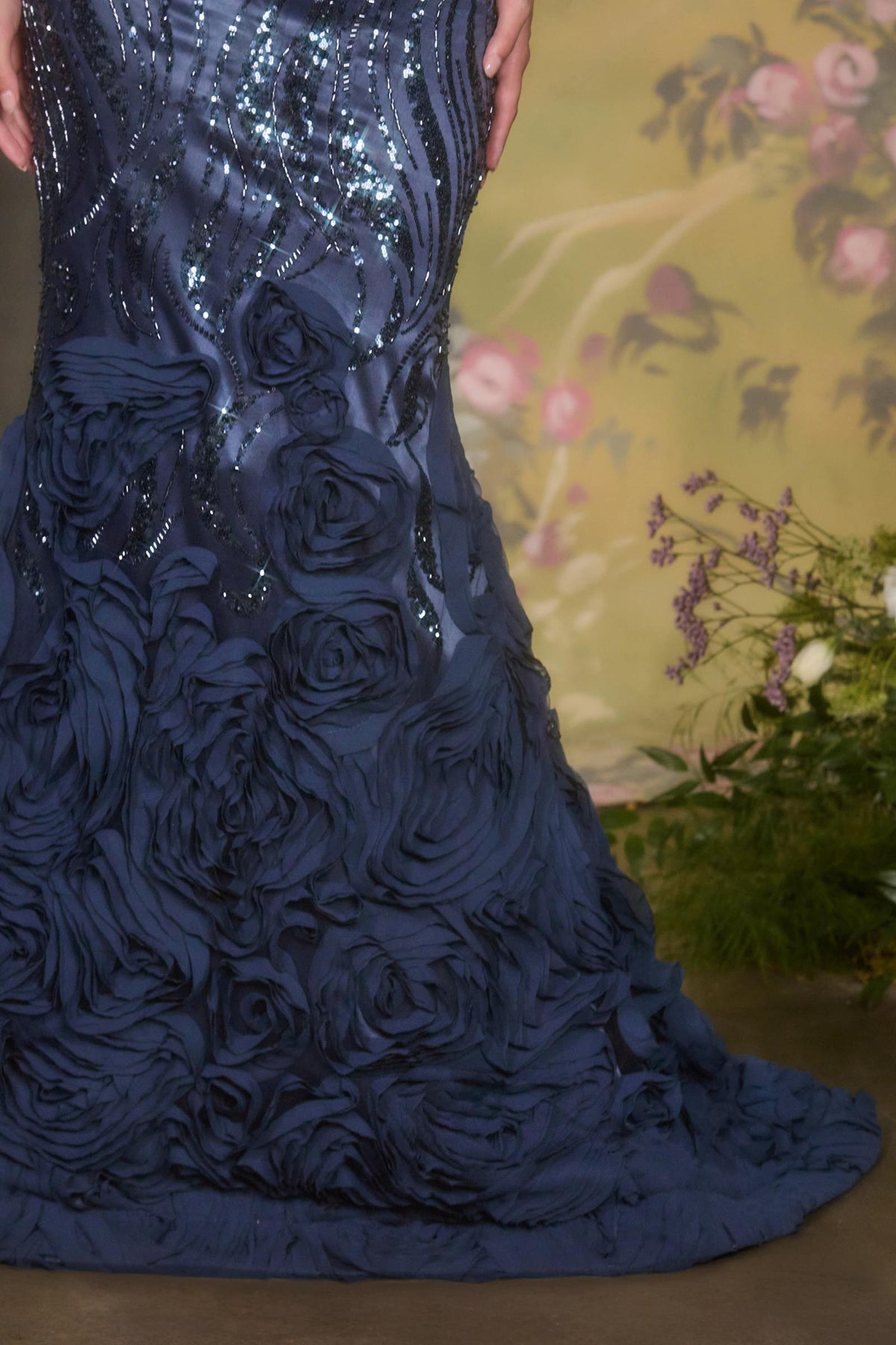 Andrea & Leo A1482 Luxe Satin Off the Shoulder Mermaid Gown – Prom Dress