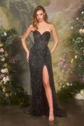 Andrea & Leo A1494 Strapless Sweetheart Fitted Formal Gown – Prom Dress