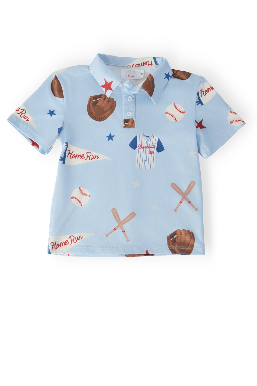 Boys Home Run Short-Sleeve Polo option in the Back-to-School Kit for Kids