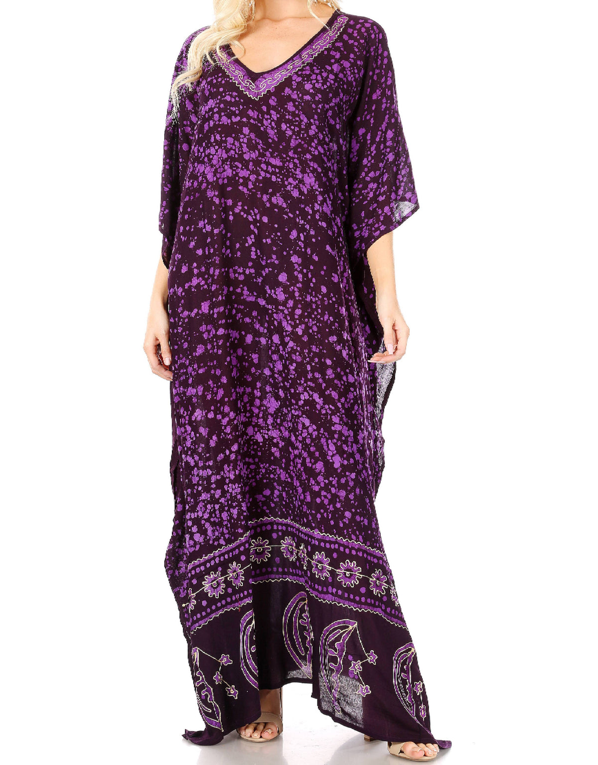 Sakkas Tacy Women's Boho Summer Maxi Dress for Casual or Lounge Wear