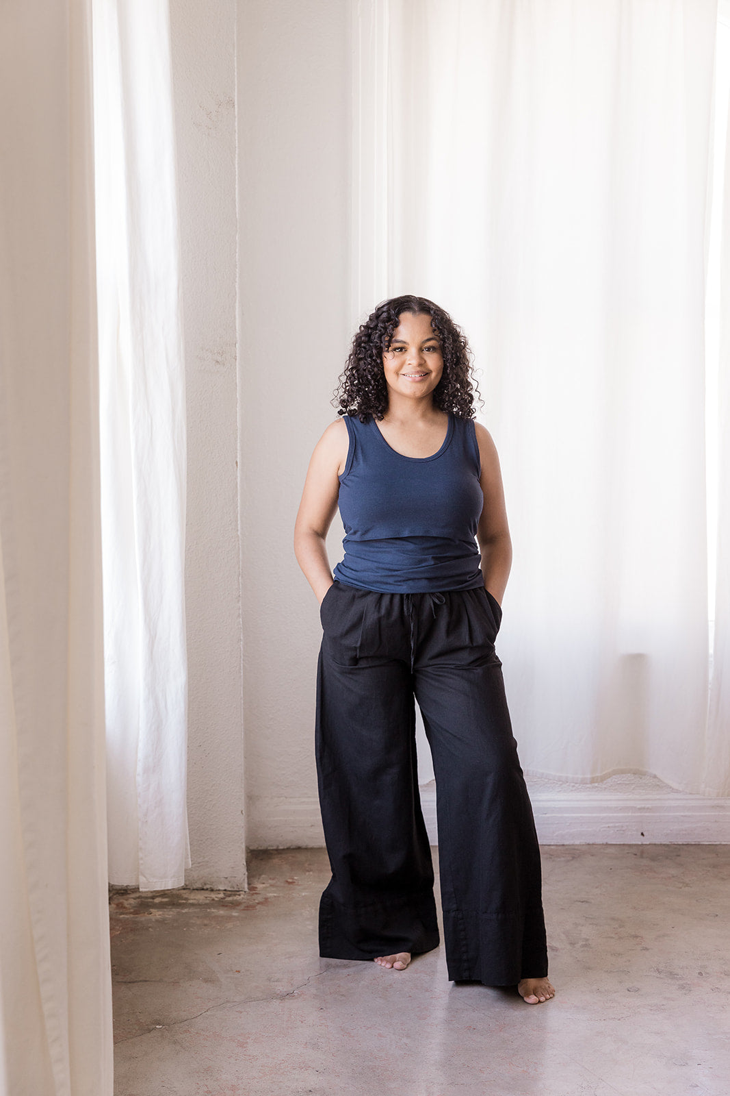 Everywhere Breastfeeding Tank Top - Navy