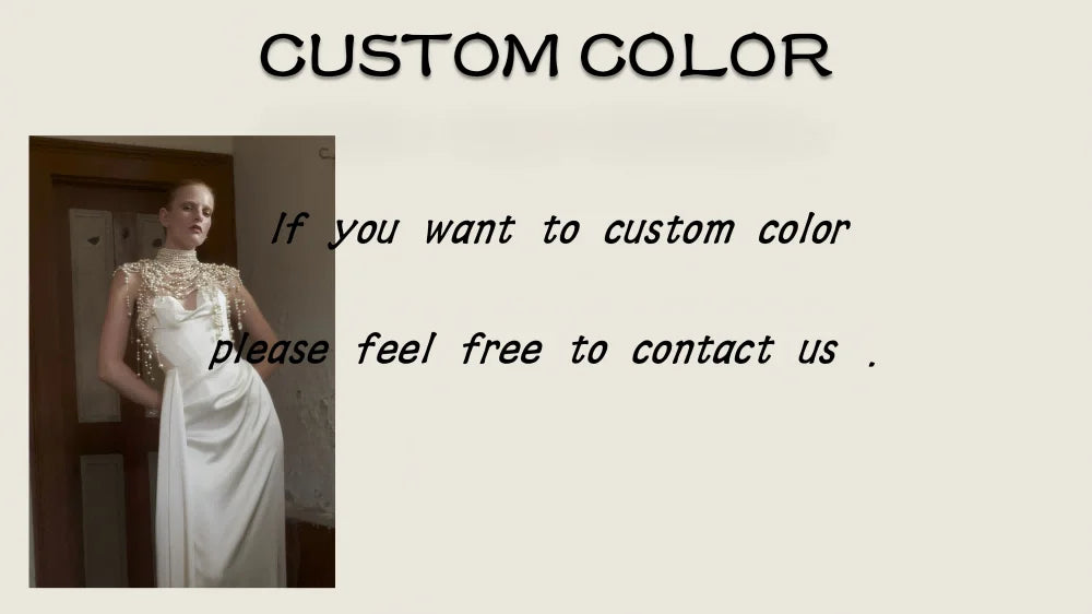 Satin Long Sleeve Evening Gown – Floor-Length Formal Wedding Party Dress