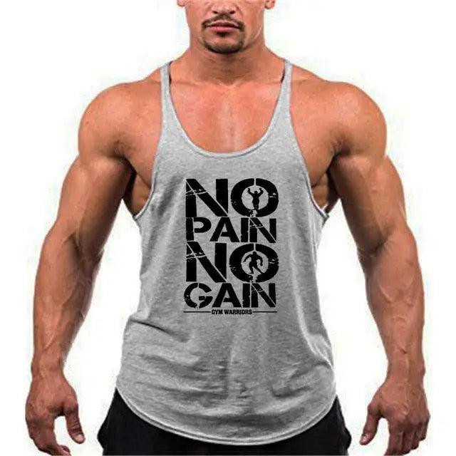 Men's Cotton Gym Stringer Tank Top