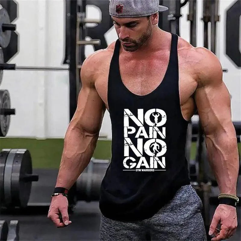 Men's Cotton Gym Stringer Tank Top