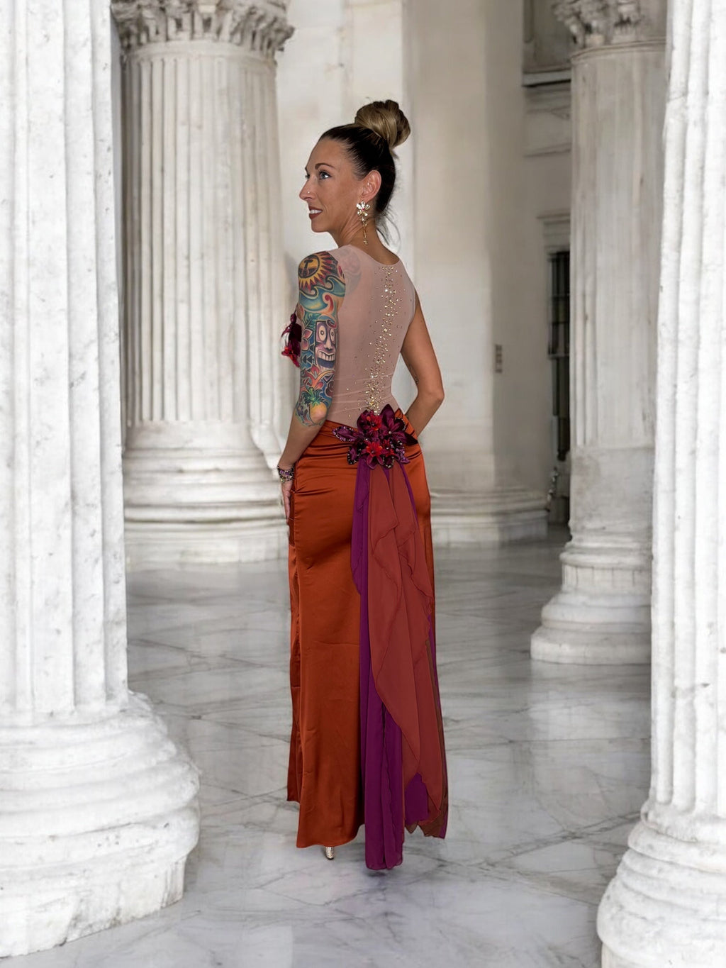 Celestial Ember Gown Evening Wear Separates Ballet Inspired Prom Dress